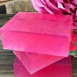 สบู่กลีเซอรีนสีชมพูเข้ม ของชำร่วย