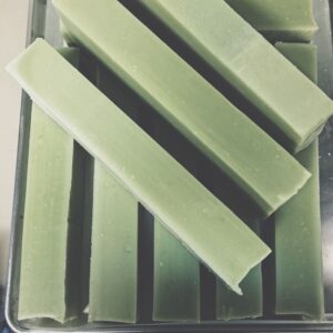 สบู่กลีเซอรีนสีเขียวพาสเทล แพ็ค 5 ก้อน