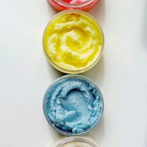 สบู่สครับน้ำตาลคละสี เซ็ต 4 ชิ้น