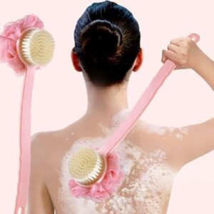 แปรงขัดหลังหัวกลมพร้อมฟองน้ำ