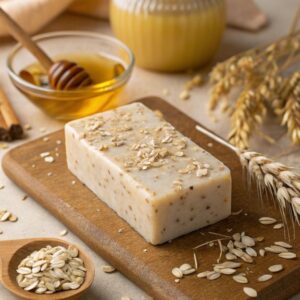 สบู่ข้าวโอ๊ตน้ำผึ้ง บำรุงผิวแห้ง